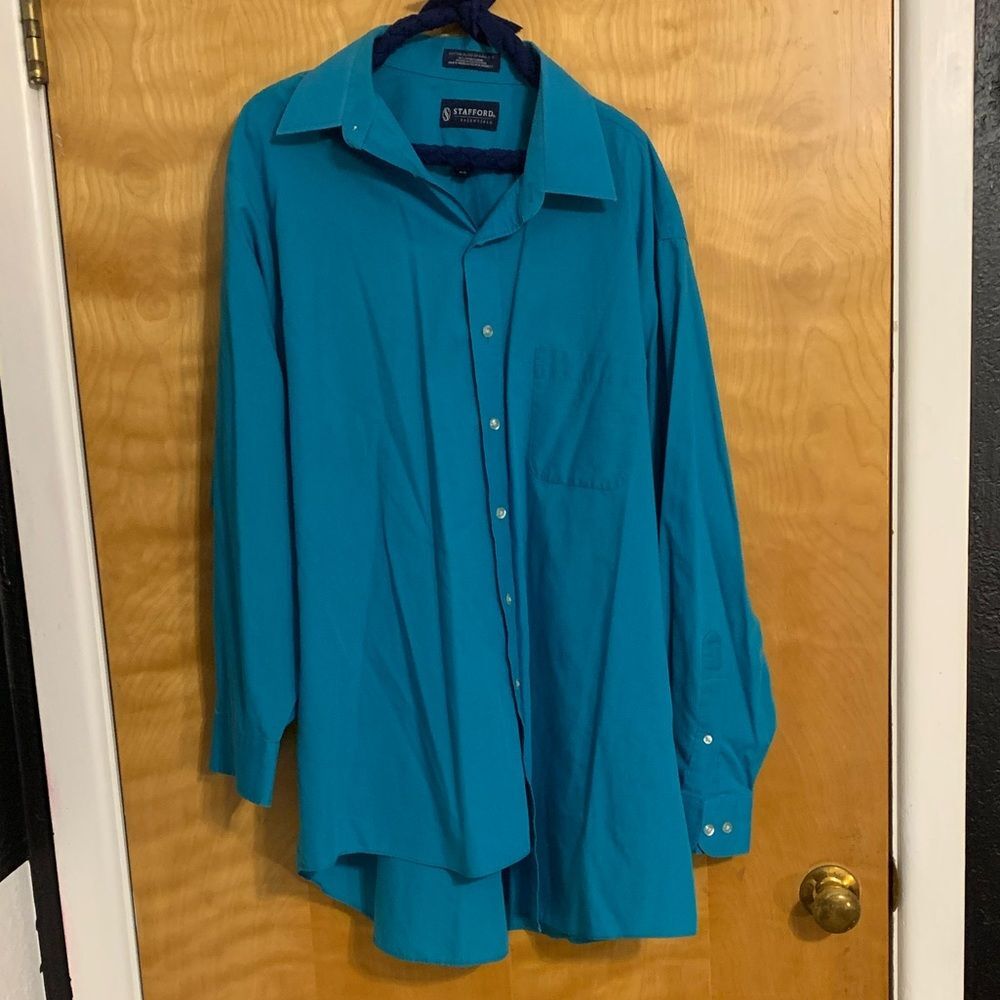 Men's Turquoise Button Down Shirt